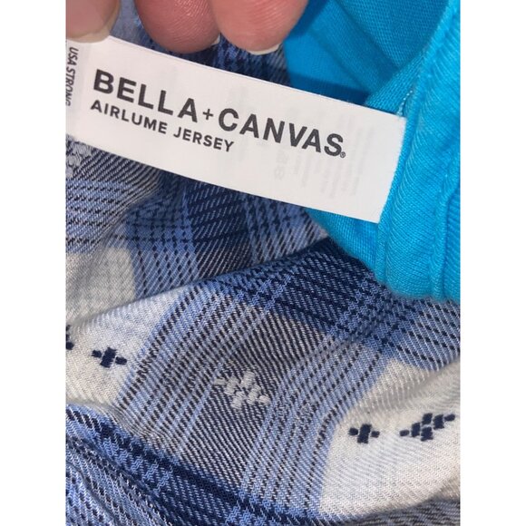 Bella Canvas‎ Teal Blue V Neck Not Today Heifer Short Sleeve Fitted Medium Tee - Picture 8 of 8